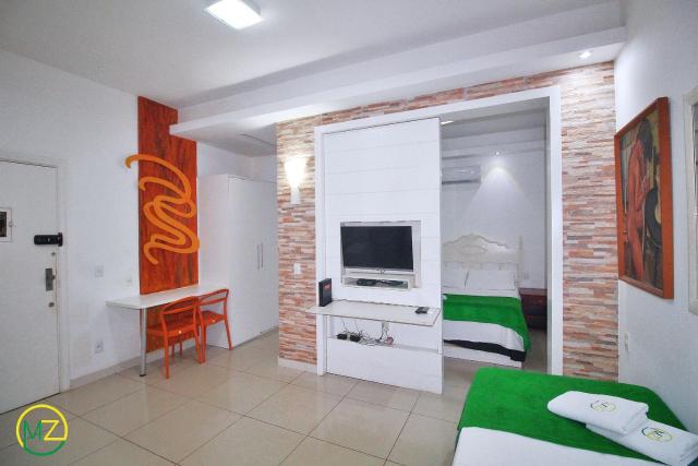 Studio silencioso para 3 pessoas em Copacabana
