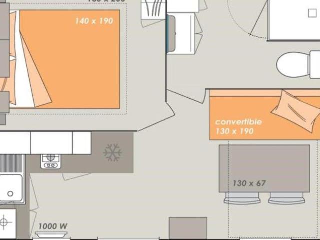 Mobil-home avec Terrasse au Camping Mas Llinas - API-1-52-373