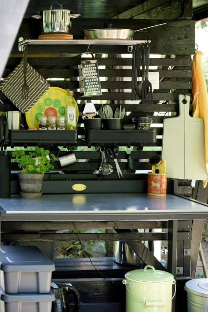 Small Cabin With Outdoor Kitchen By Forest Stream