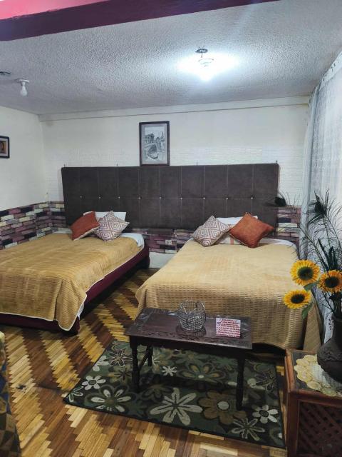 Minidepartamento central en Ambato, para 1 a 8 personas en 3 Camas y un colchon