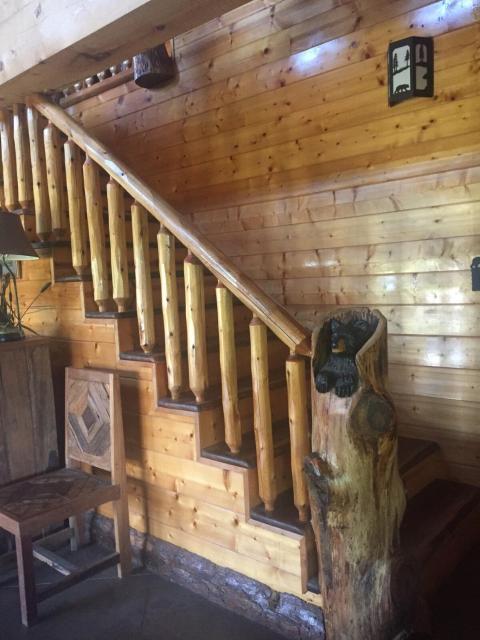 LOG HOME CANINE RETREAT with DOG ART COLLECTION