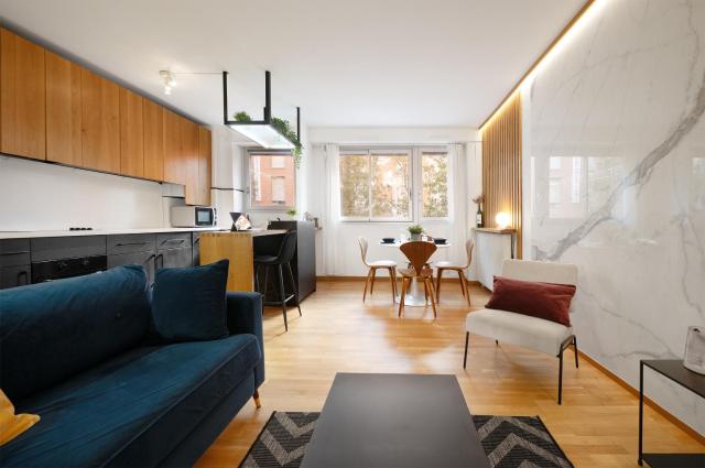Elégant Apartment pour 2 - Centre ville Toulouse - Parking Privé - 5 min Métro & Gare Matabiau