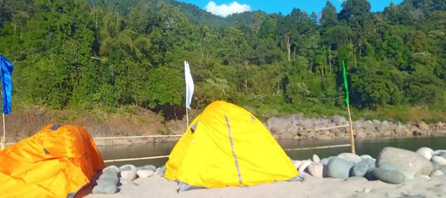 Sunset Riverside Camping