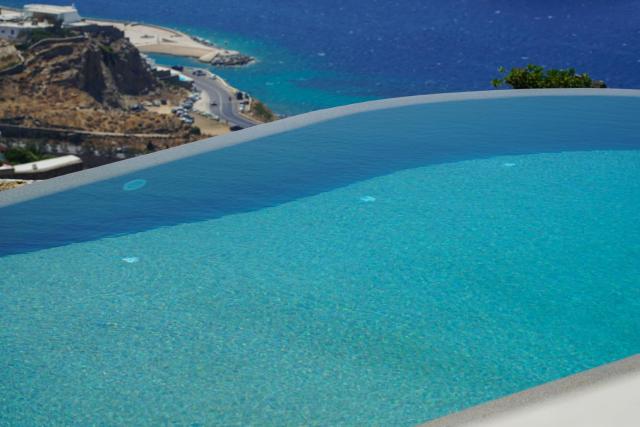 Aether Mykonos 5BR Villa with Serene Port & Town Views