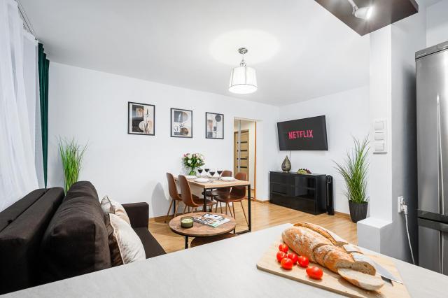 Lumina apartment opposite the Palace of Culture and Science
