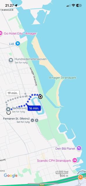 Tæt ved strand, metro og lufthavnen