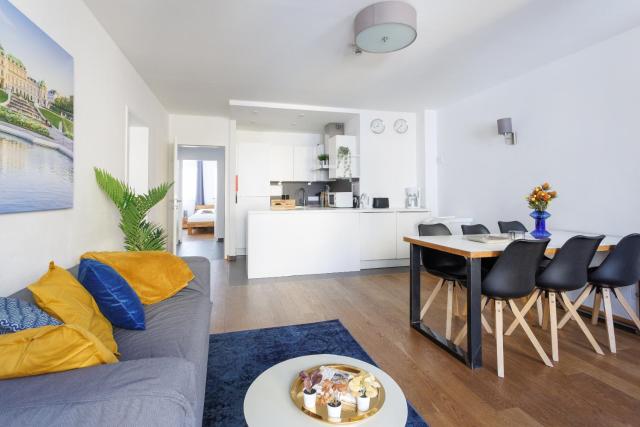 Spacious Group Apartment with Balcony