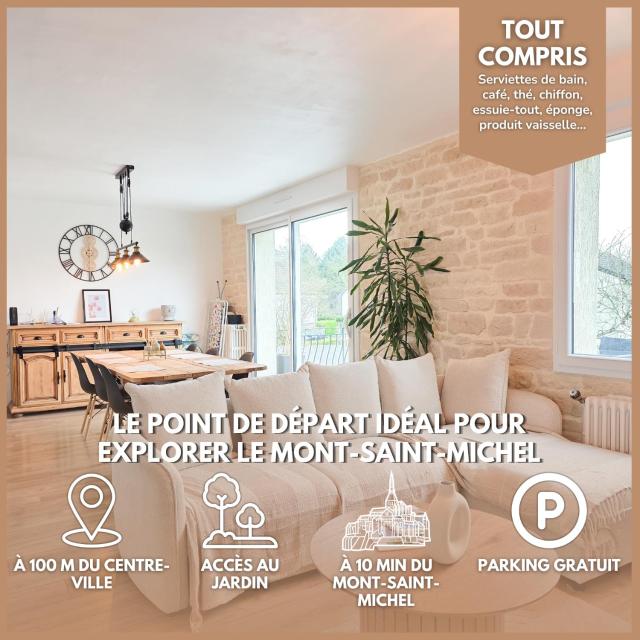 Aux Berges Du Mont - 10 min Mont-Saint-Michel, Jardin & Parking