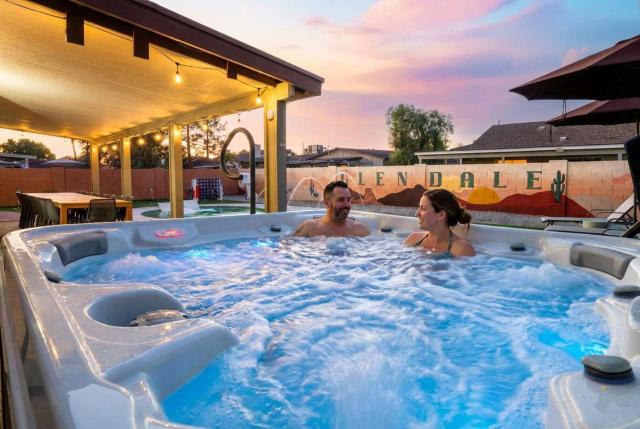Slide into Fun Pool Games Fire Pit Sport Court