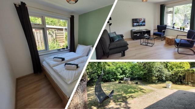 Vakantiehuis met privetuin op rustig bospark Veluwe
