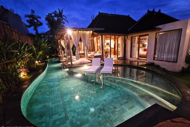 Villa DiYara Ubud - 6000 Sq Ft Private New Villa - Big pool and Spacious garden