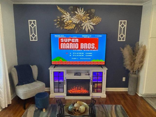 Custom LED Sand Art - Nintendo, Large Parking - EV Ready