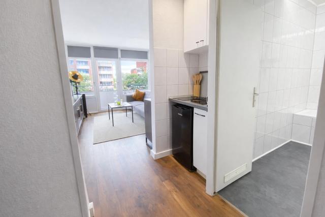 Apartment Neuss-Düsseldorf Messe, Balkon, Küche