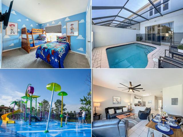 Private Pool Disney Townhome - Walk to Water Park
