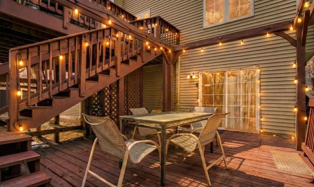 Charming Basement Stay with Workspace AC & Fire Pit