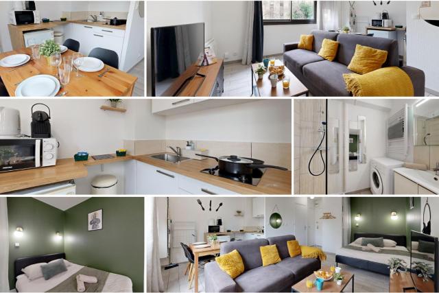 expat renting - Le Cocon Vert - Wifi - Near station