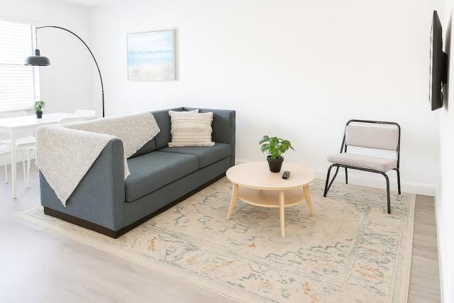 Modern 2BR Stay with Desk, Patio, BBQ, Free Parking