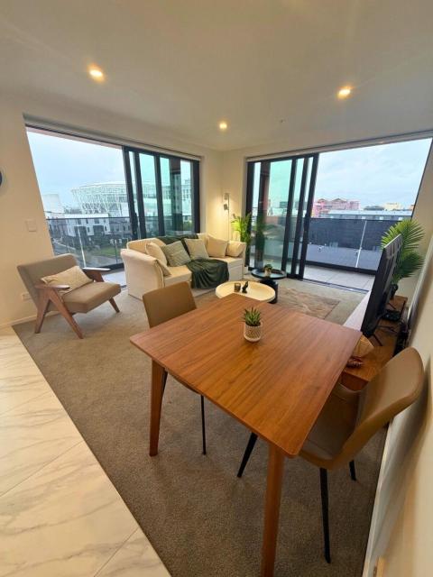 Brand-New 1BR Apartment near Te Kaha Stadium