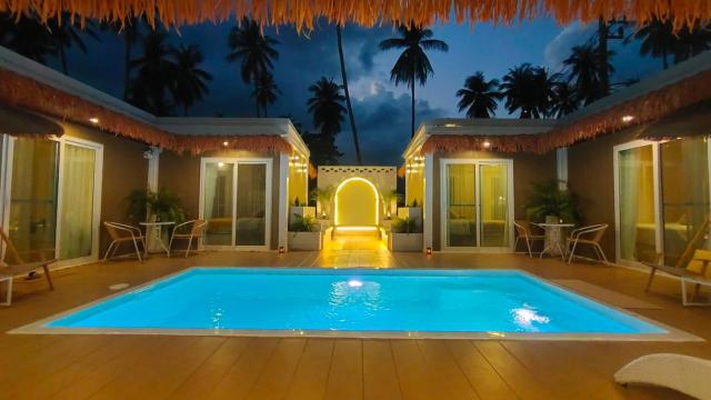 Palm Canopy Pool Villa700m to Lamai Beach