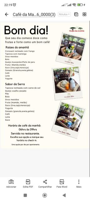 Pousada e Restaurante Parque das Aroeiras