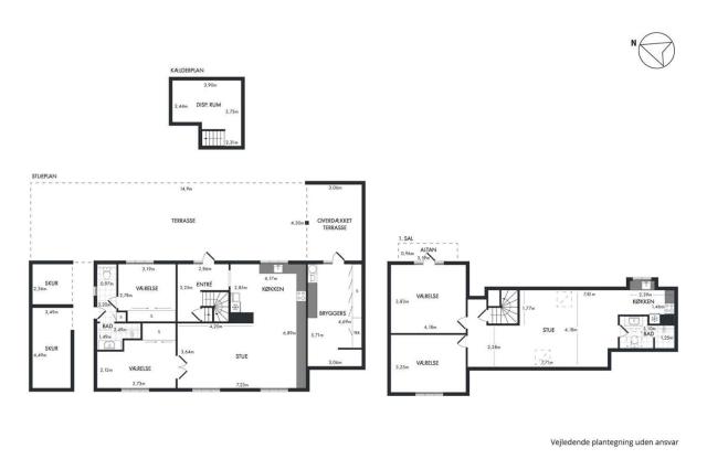 190 M Near The Beach 2 Apartments In One