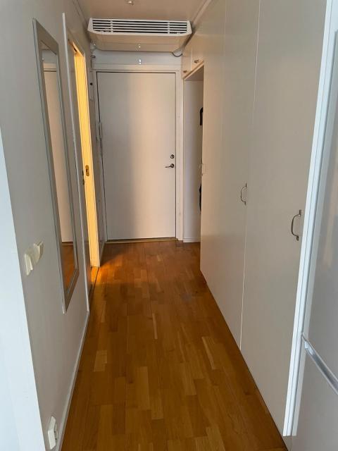 One room flat overlooking the mall in Kista
