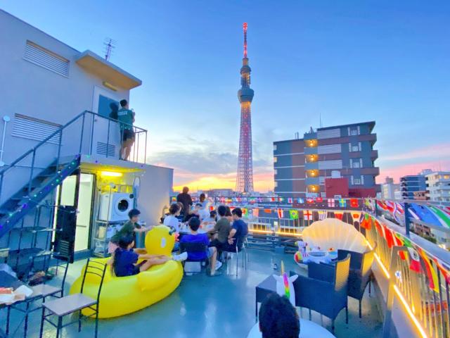 Skytree超大露台豪華观景房 洗衣機 車站徒步5分 成田羽田機場直達 自助式入住 7