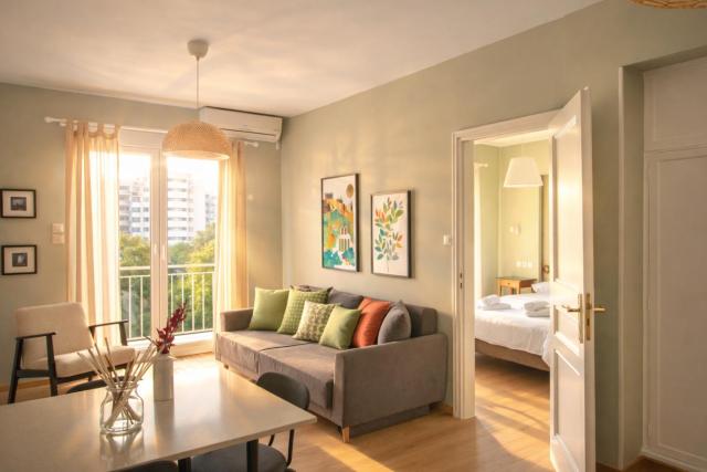 Great Acropolis Area Apartment with Private Balcony