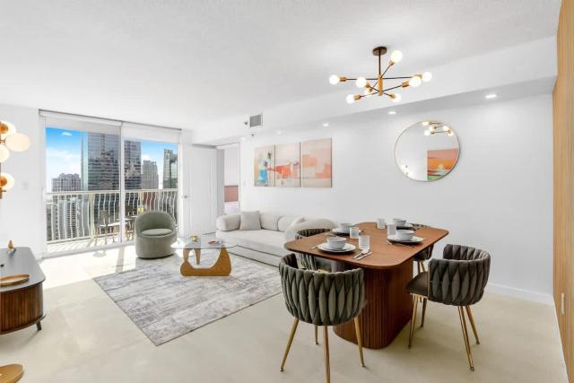 Remodeled Brickell Condo with Water View Balcony