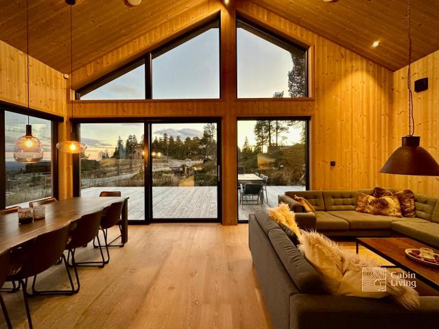 New modern cabin at Norefjell with sauna