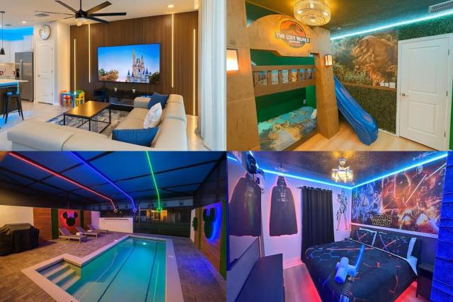 Brand new themed house with pvt pool & game room!