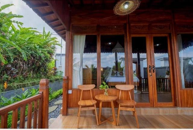 Serene Villa with Private Pool and Rice Field Views