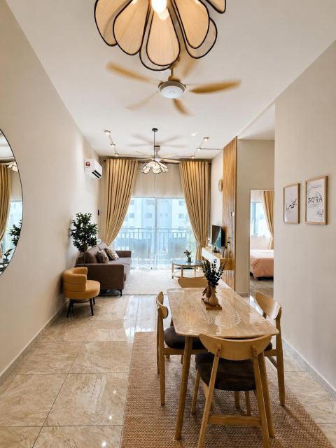Ambience Residence Klebang l Sora Haven 2BR Cozy Japandi Retreat with Pool View