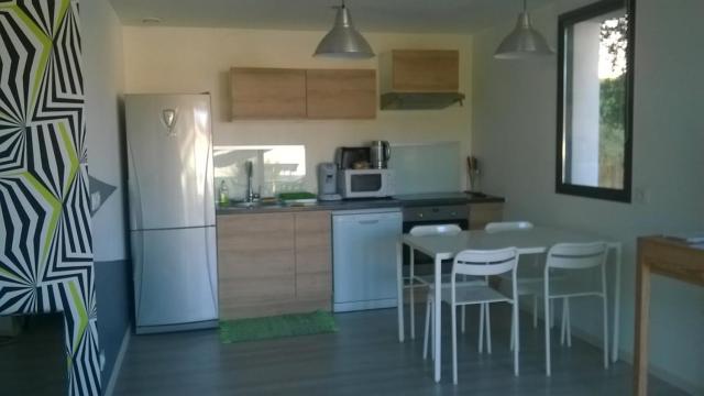 Grand lodge sous les pins avec jardin