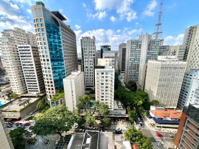 Flat Jardins - Arrumação diária, vaga, 1 minuto da Paulista