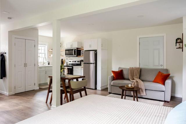 Private Studio Apartment with One King Bed and One Sofa Bed