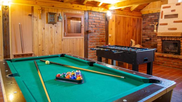 Forest Cabin with Heated Pool, Jacuzzi & Billiards by Destination Green Croatia