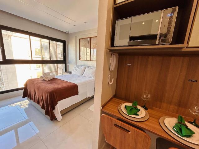 Apê Executivo com Ar-condicionado, Metrô Moema, Ibirapuera, Piscina e Coworking