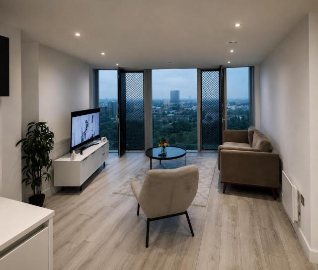Modern 2 Bed Penthouse with Stunning views in Manchester City Center