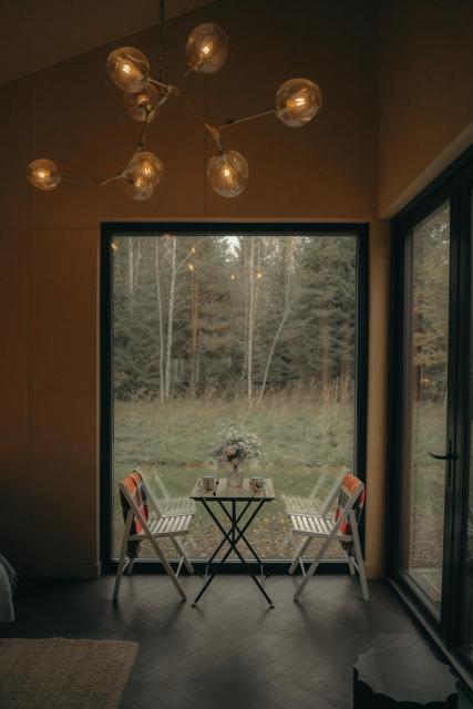 Briežu Stacija Forest Cabin with Hot Tub