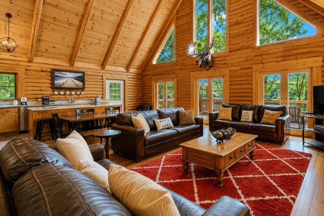 Dog-friendly lakefront home with free WiFi, hot tub, pool table, & private dock