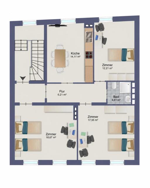3-2-1meins Müngstener Brücke bis 5 Pers DTV 4 Sterne Parkplatz WLAN Self Check-in