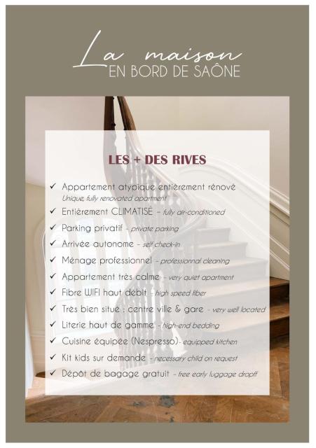 La maison en bord de Saone - RIVE DROITE