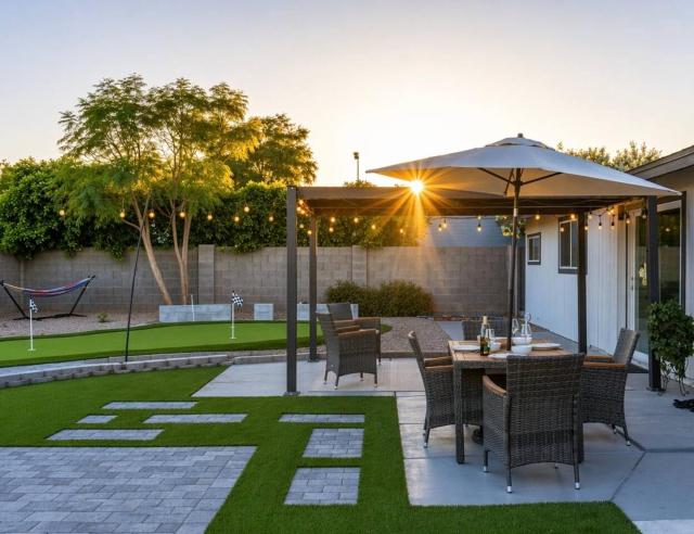 Scottsdale Golf Retreat with Putting Green and Fire Pit
