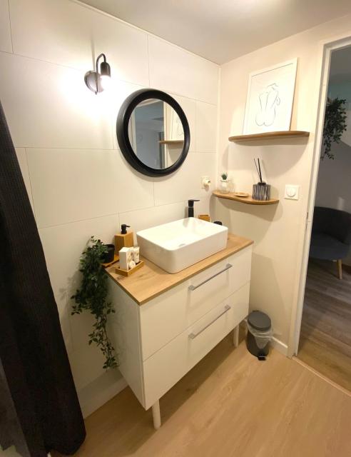 Appartement T2- independant- en sous sol maison familiale - sans cuisine - près de Tours