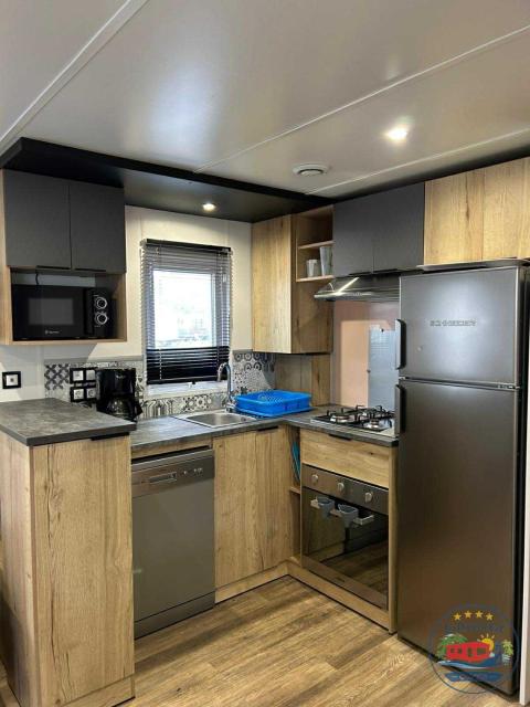 Les Dunes d'EZC - Mobil-home familial 6-8 personnes, 3 chambres confort premium dans un camping 4 étoiles