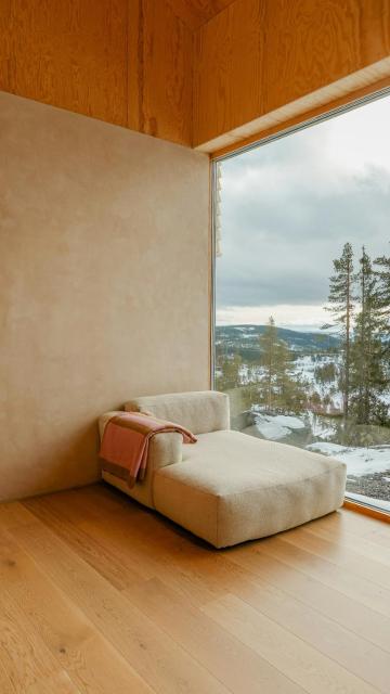 Architect cabin with view in Eggedal