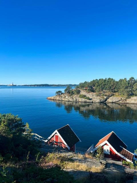 Island cabin with boat 5 min from Kristiansand