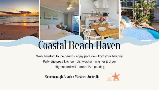 Coastal Scarborough Beach Haven Pool View 2BR