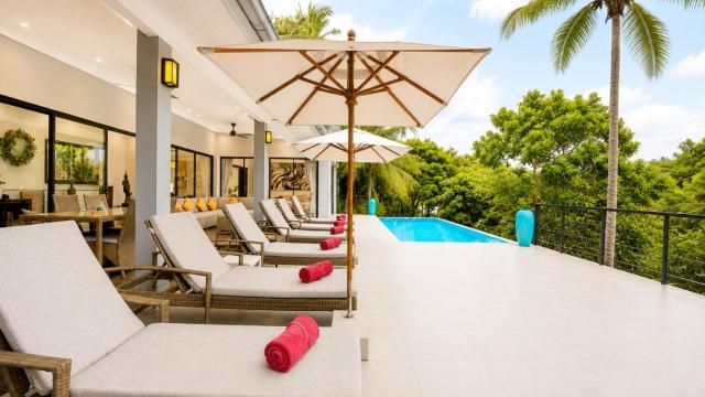 Villa Melissa 3BR Private Pool Villa with Sea View in Lamai